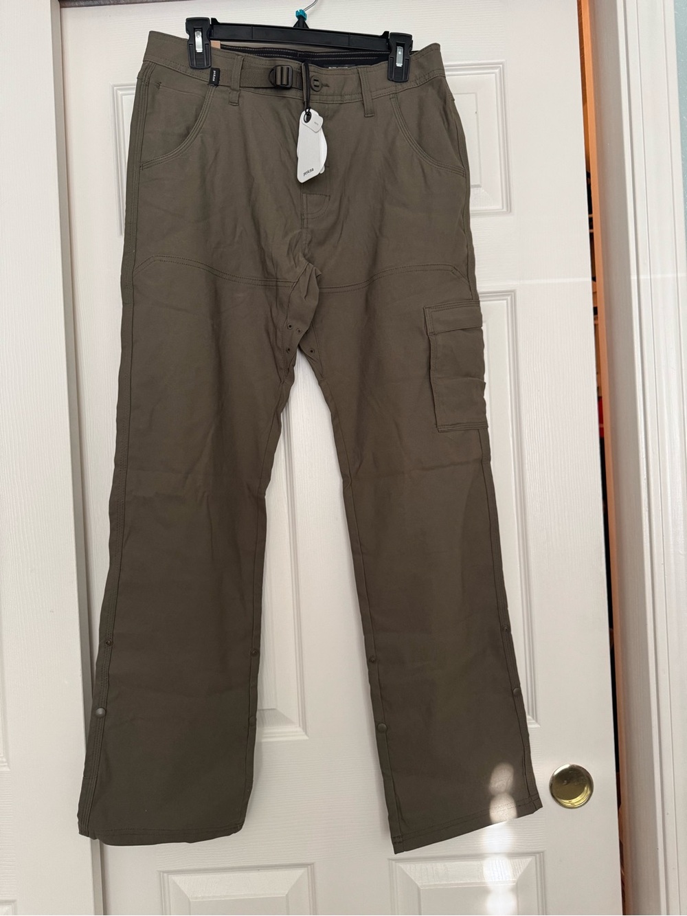 prAna Relaxed Fit Hiking Cargo Pants Olive Green Men’s 31x32 NWT